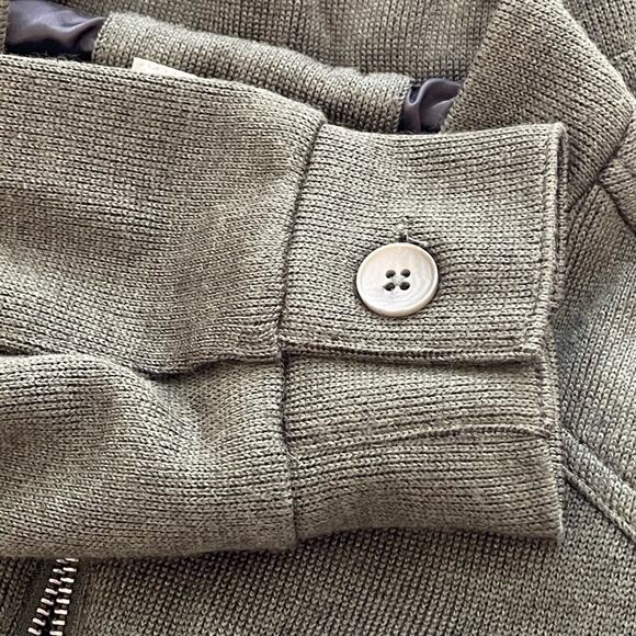 New ~ SOFT CLOTH LIFESTYLE ACCOM. ~ Knit Bomber Jacket Medium - Picture 5 of 7